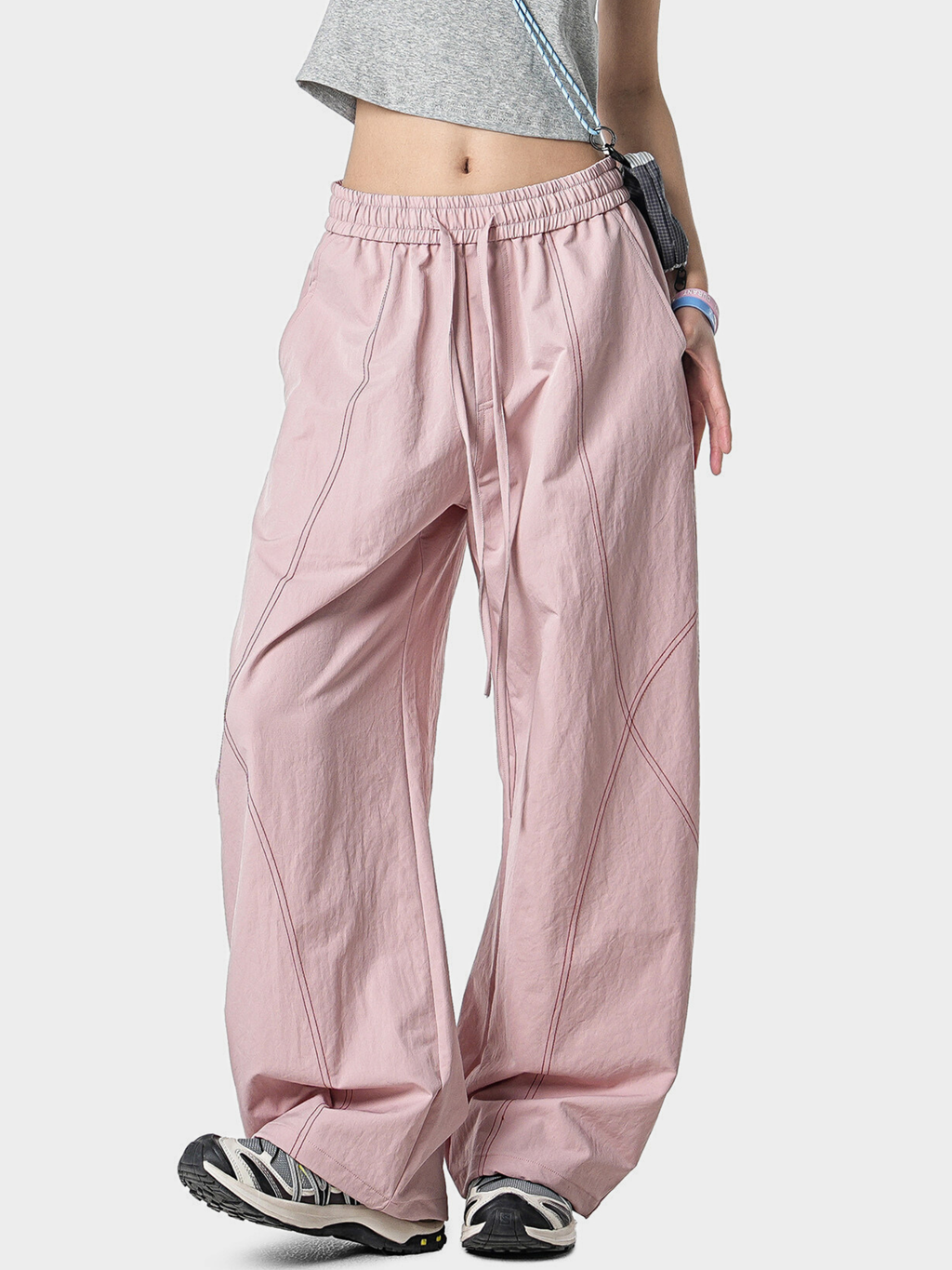 Stormrush - Contrast-Stitch Water-Repellent Paratrooper Pants
