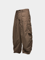 FireChair - Plaid Loose-Fit Utility Wide-Leg Pants