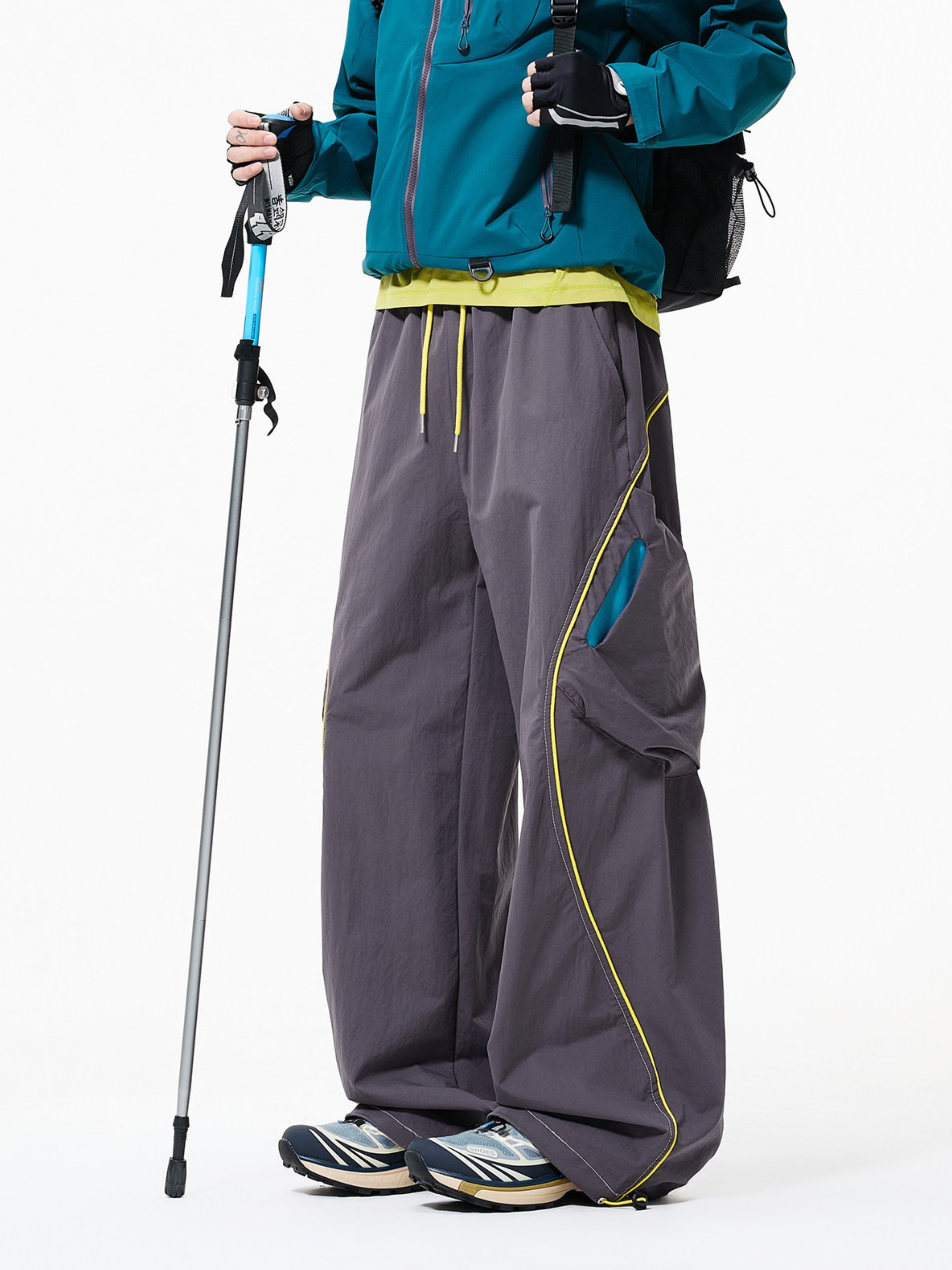 Firesurge - Unisex Contrast-Panel Water-Repellent Paratrooper Pants