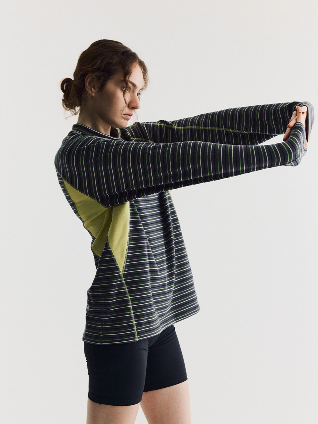 Hallowfall - Unisex Breathable Colorblock Striped Thermal Long Sleeve