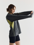 Hallowfall - Unisex Breathable Colorblock Striped Thermal Long Sleeve