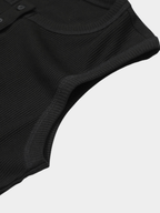 Frostfall - Slim Fit Ribbed Sleeveless Tank Top
