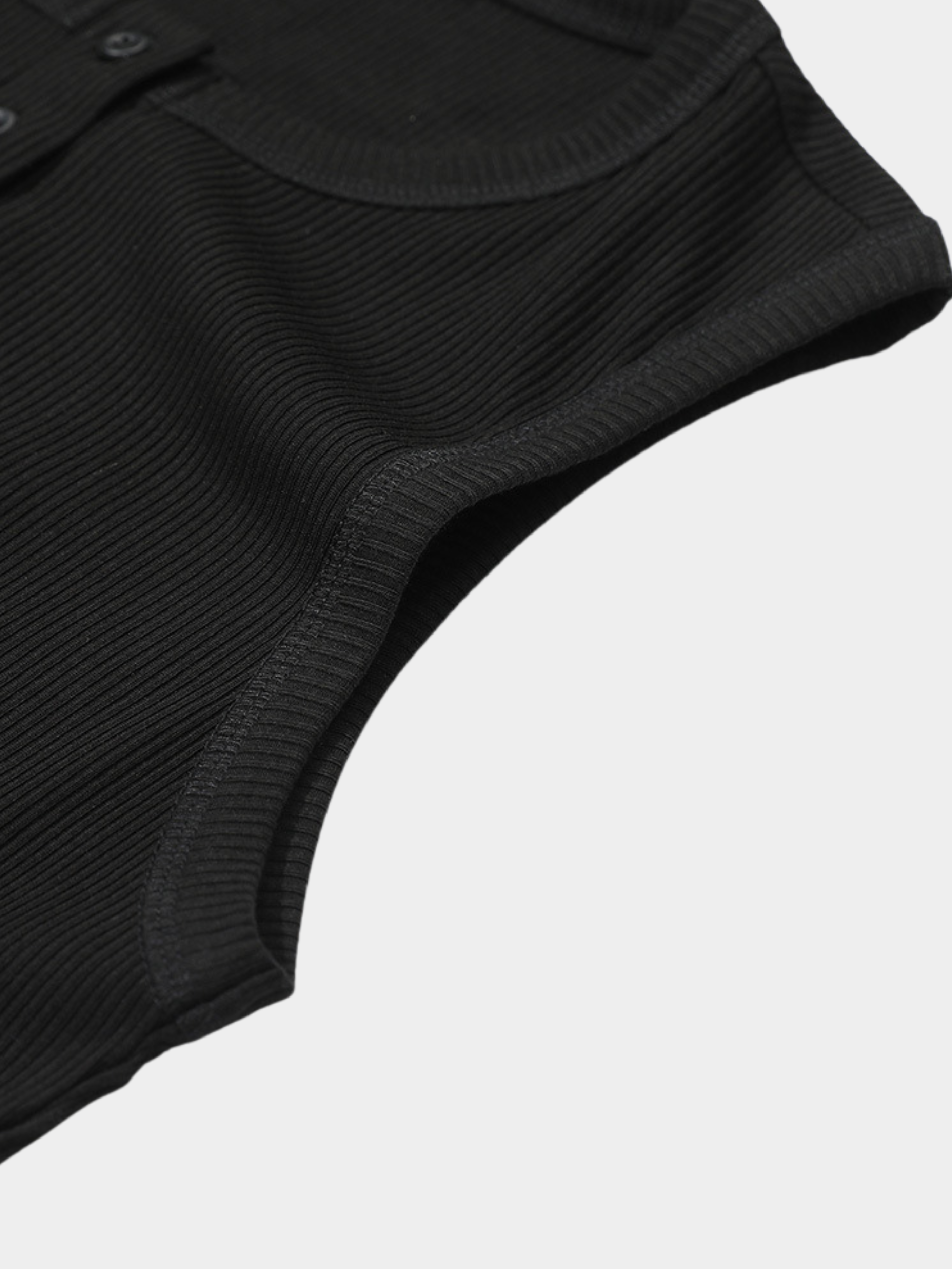 Frostfall - Slim Fit Ribbed Sleeveless Tank Top