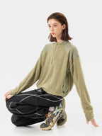Ashtop - Unisex Thermal Fleece Half-Zip Mock Neck Sweatshirt