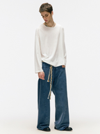FreeSpirit - Unisex Slub Cotton Curved-Leg Pants