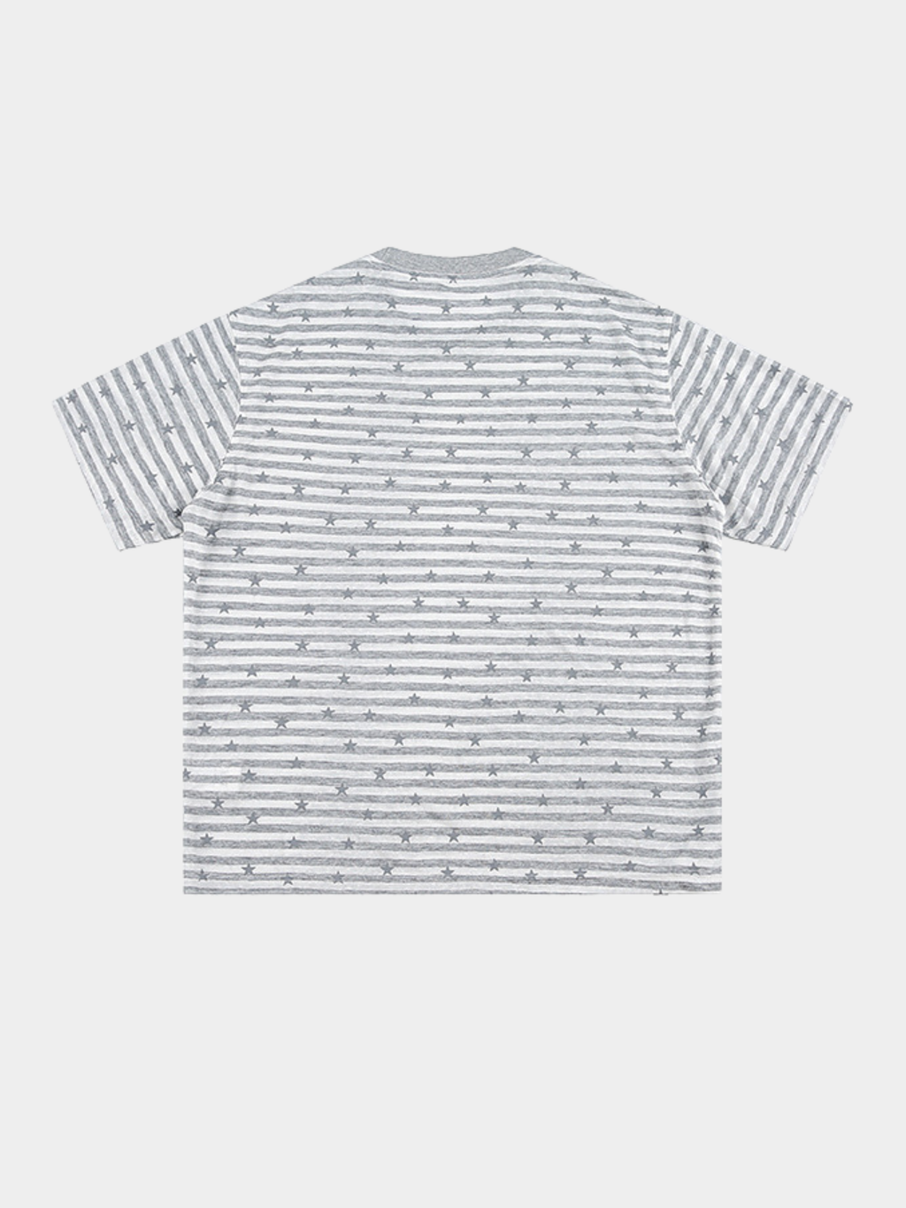 Ashdrift - Unisex Striped Star Lyocell Short Sleeve T-Shirt