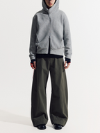EagleView - Unisex Minimalist Wide-Cut Bamboo Wool Curved Pants