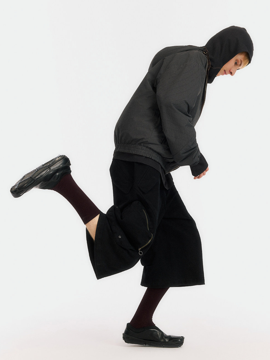Overcast - Men's Adjustable Multi-Pocket Curved Cropped Pants