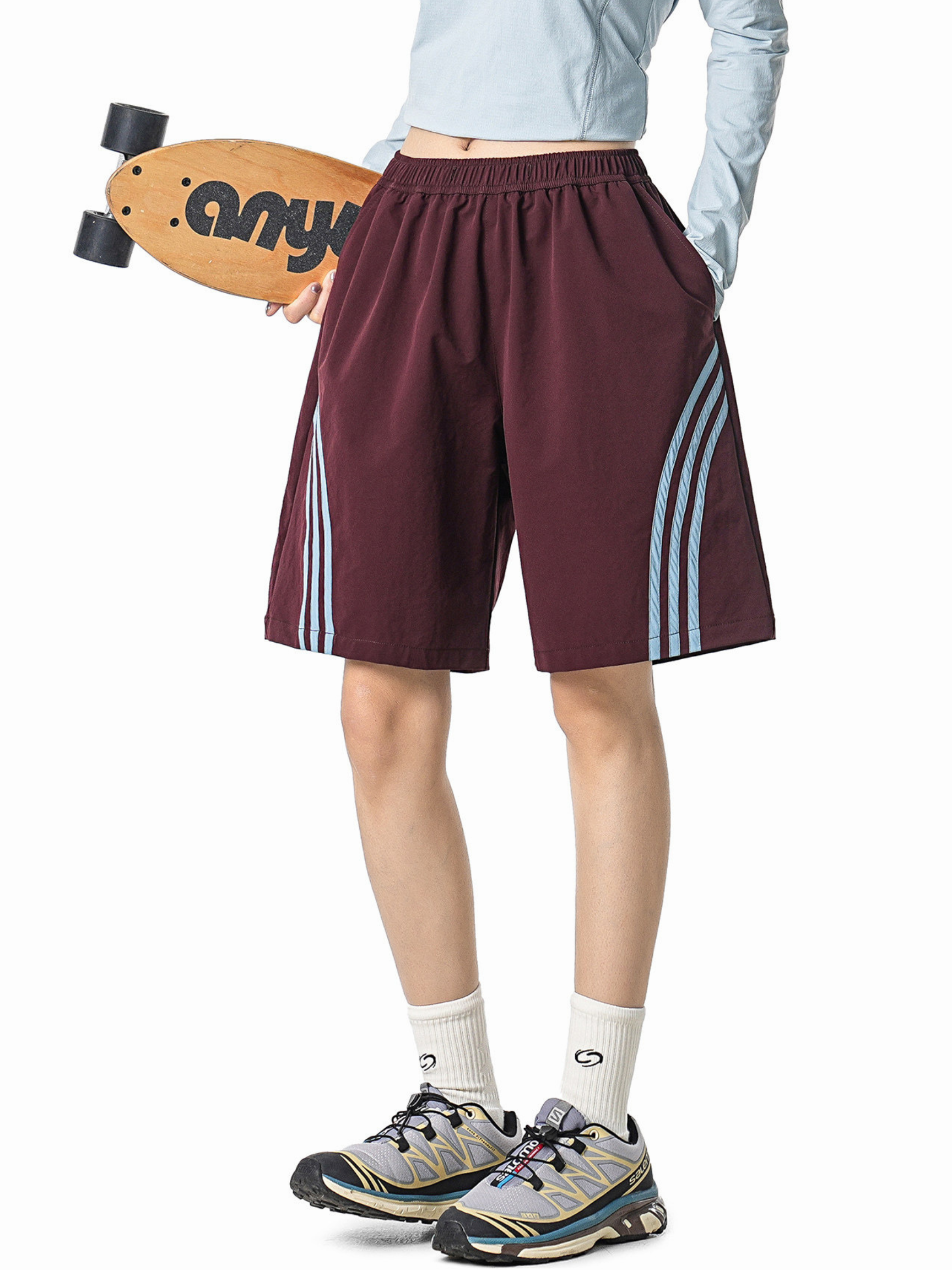 Plackart - triped Lightweight Breathable Shorts