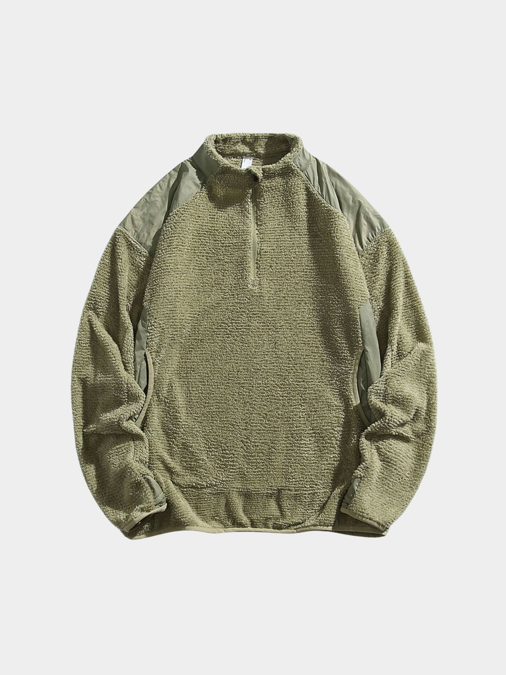 Ashtop - Unisex Thermal Fleece Half-Zip Mock Neck Sweatshirt