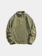 Ashtop - Unisex Thermal Fleece Half-Zip Mock Neck Sweatshirt
