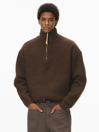 Thistle - Half-Zip High-Neck Knit Sweater