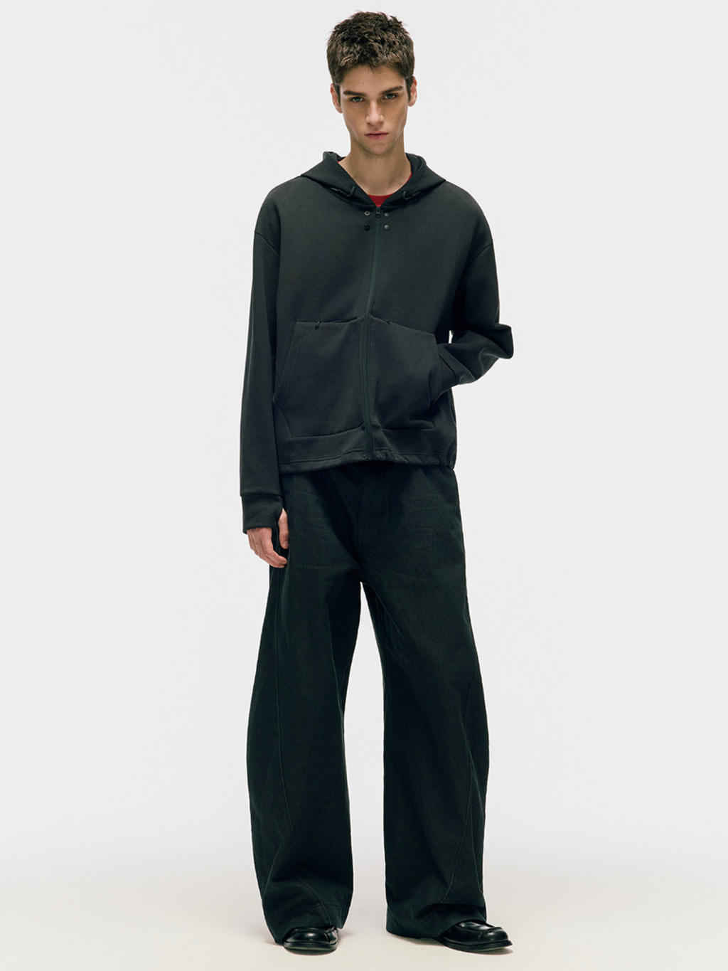 SandDune - Unisex Pleated Curved-Leg Utility Pants