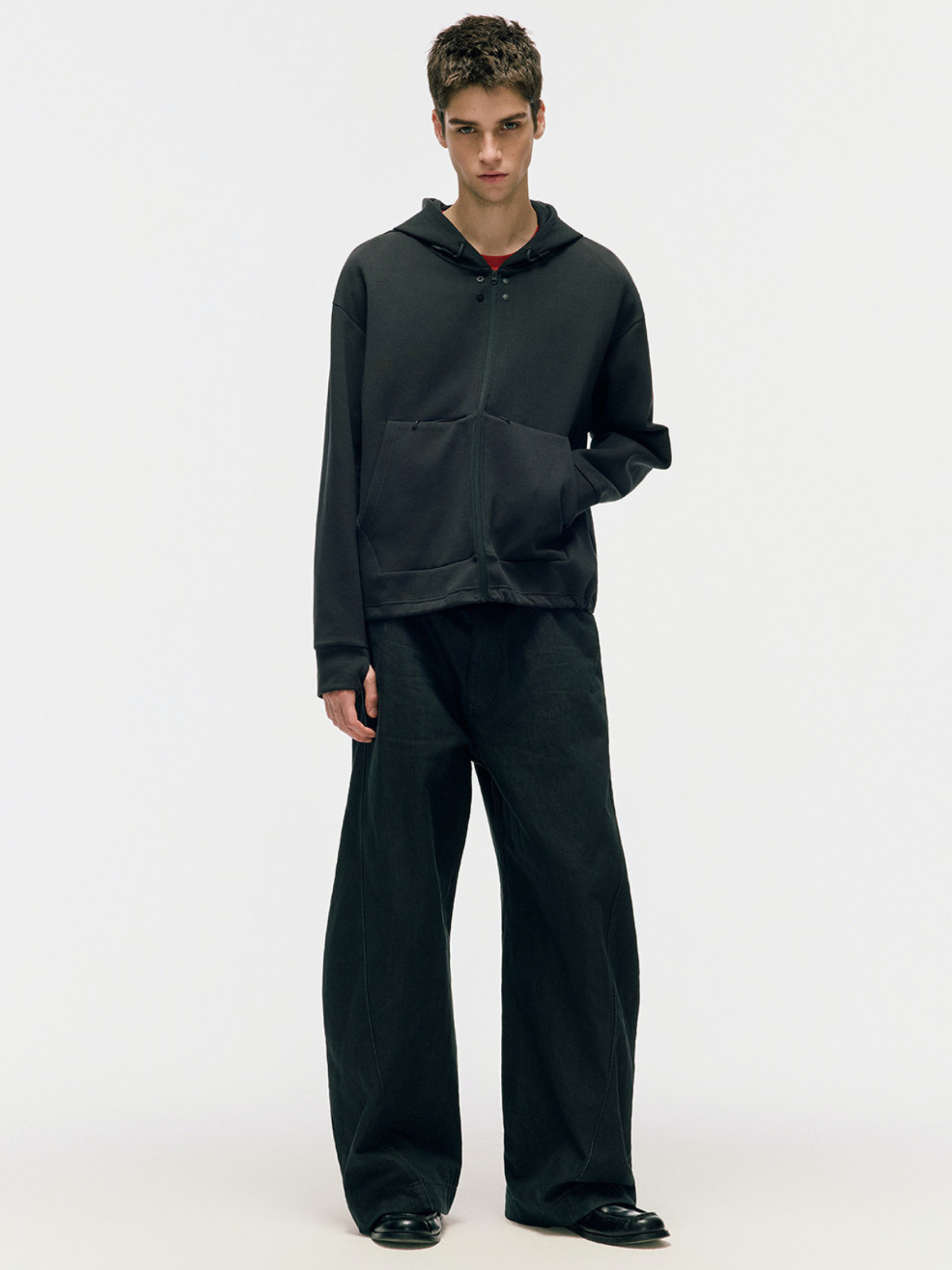 SandDune - Unisex Pleated Curved-Leg Utility Pants