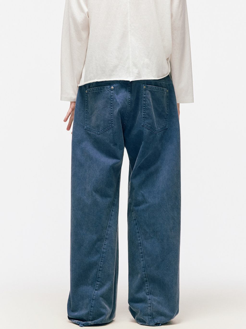 FreeSpirit - Unisex Slub Cotton Curved-Leg Pants