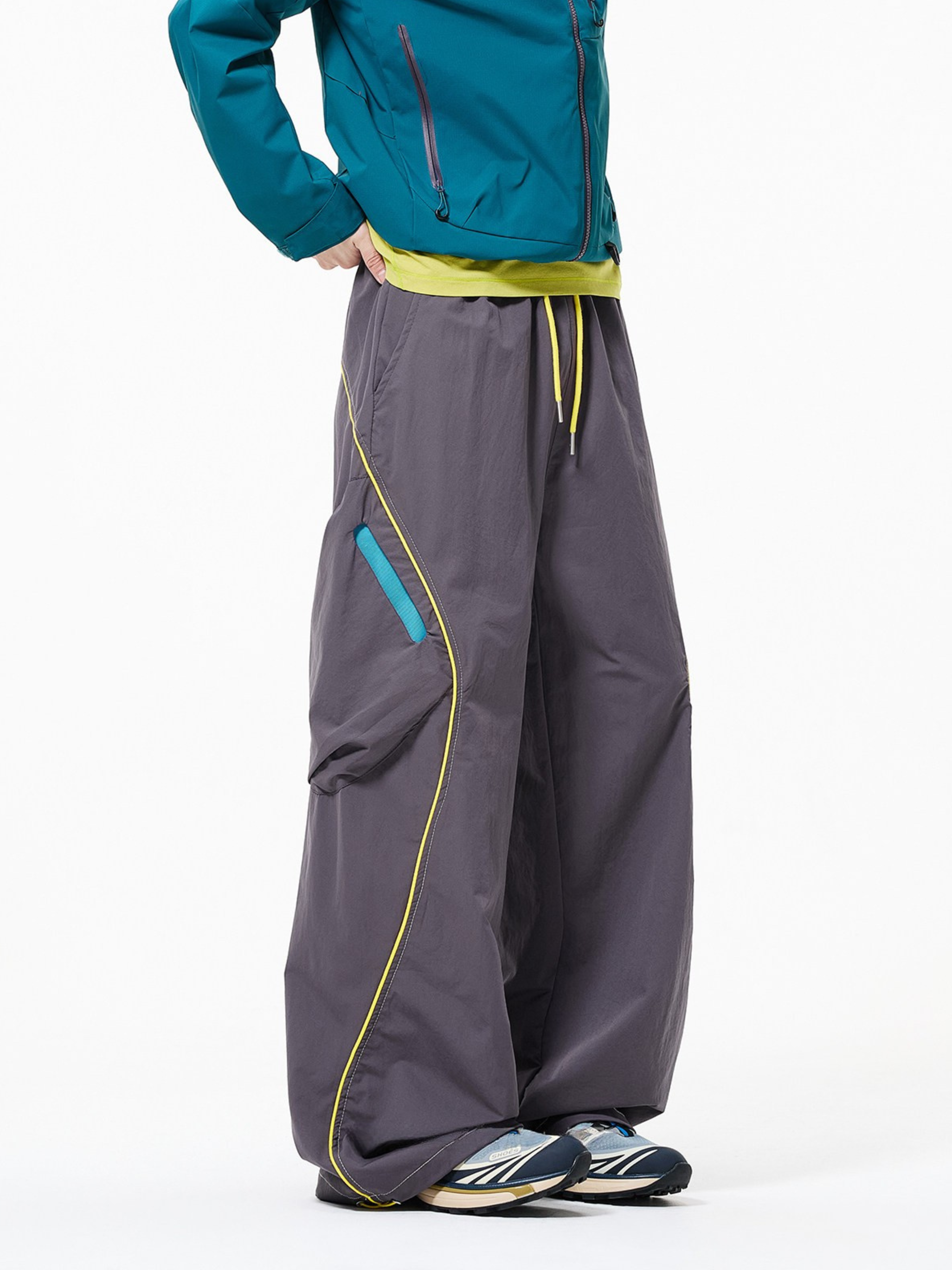 Firesurge - Unisex Contrast-Panel Water-Repellent Paratrooper Pants