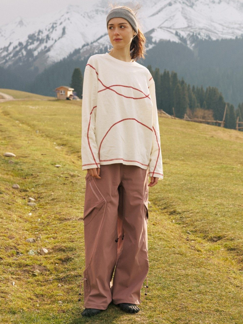 Glacialwind - Slub Cotton Breathable Running Long Sleeve