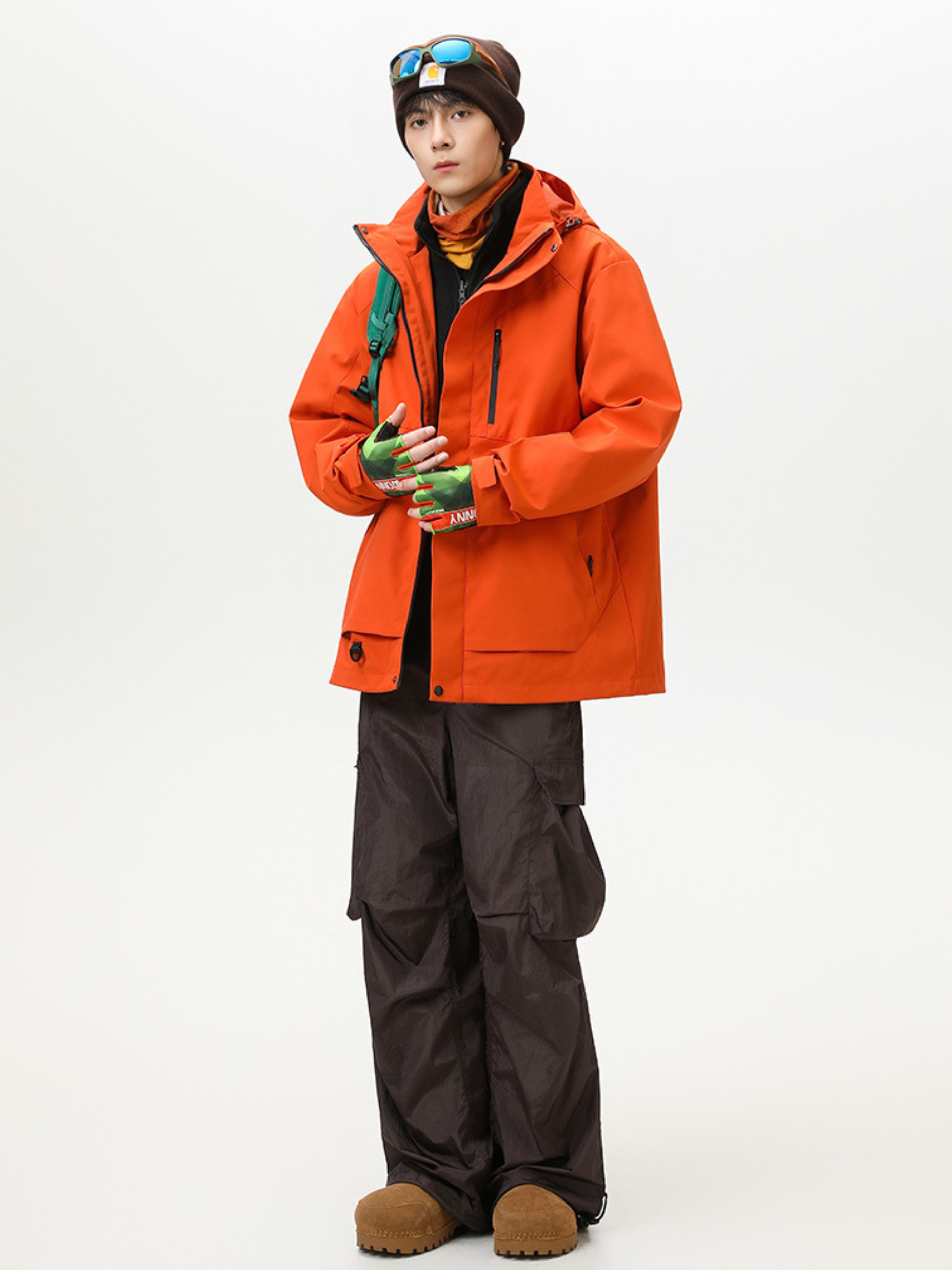Spirewood - Unisex Water-Repellent 3-in-1 Detachable Hard Shell Jacket
