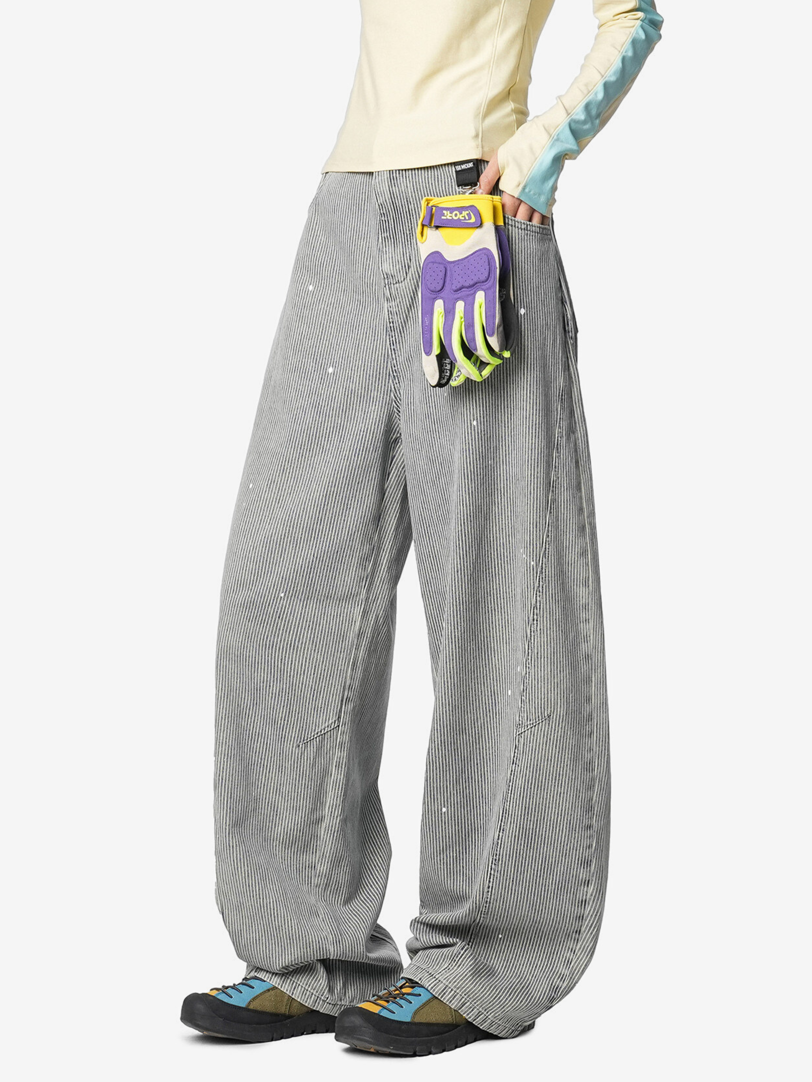 Highclimb - Striped Straight-Leg Pants