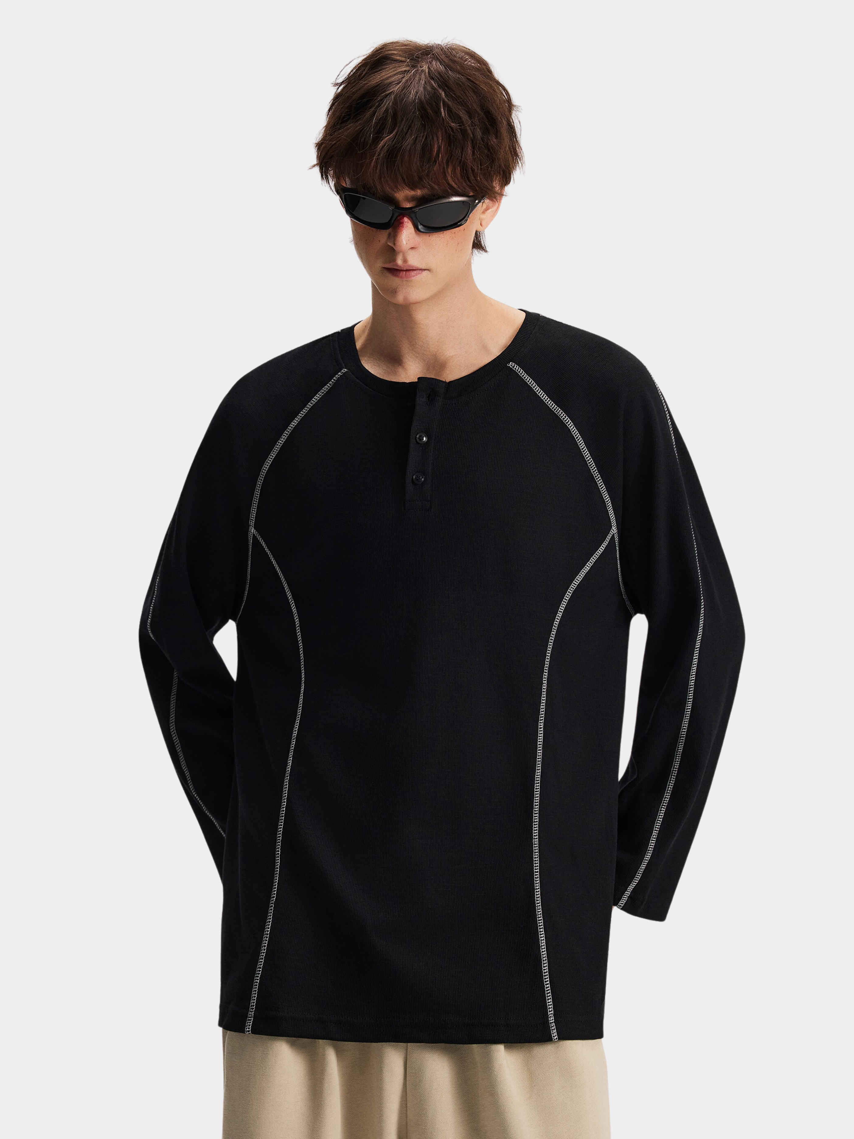 Roam - Men's Cooling & Quick-Dry Contrast Performance Long Sleeve