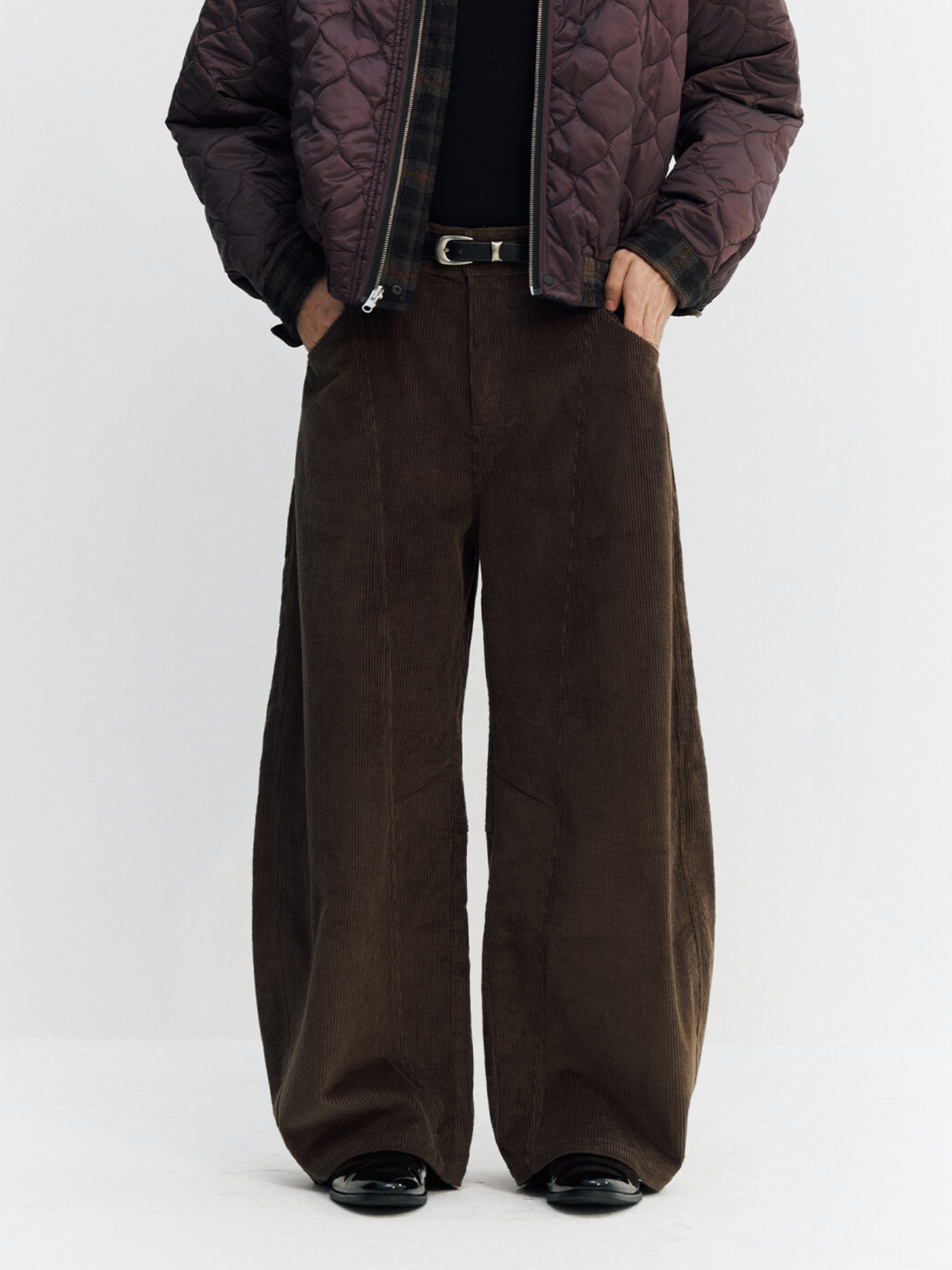 EchoBoard - Unisex Wrinkle-Resistant Corduroy Curved-Leg Casual Pants