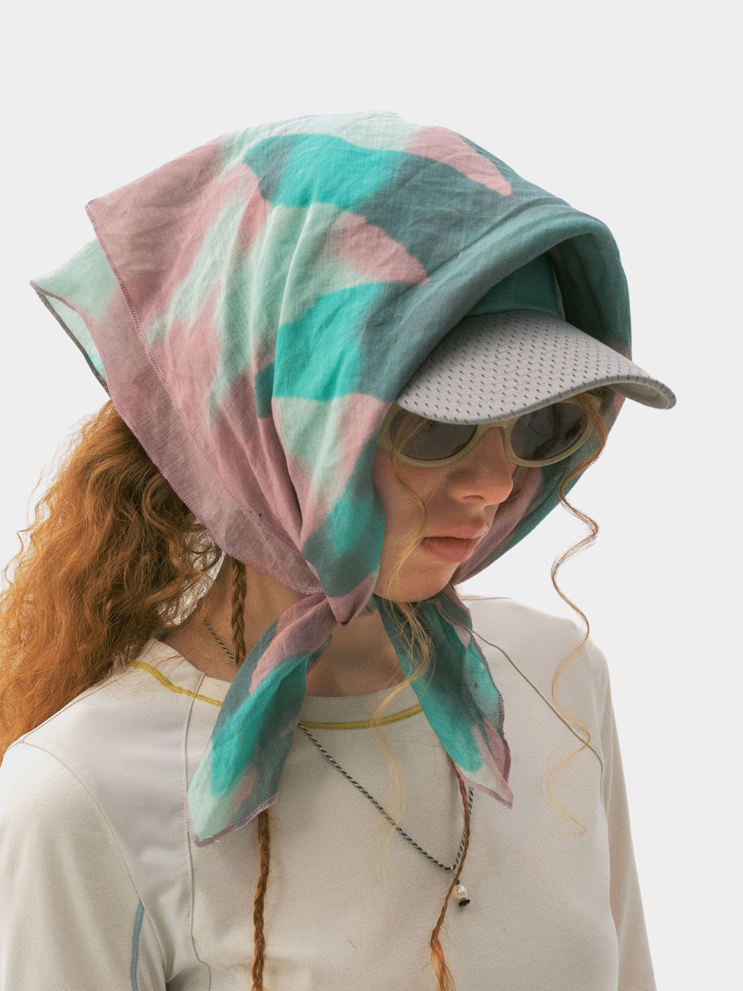 Ravencrest - Ramie-Cotton Abrasion-Resistant Patterned Headscarf