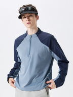 Caverise - Men's UPF50+ Half-Zip Quick-Dry Performance Long Sleeve