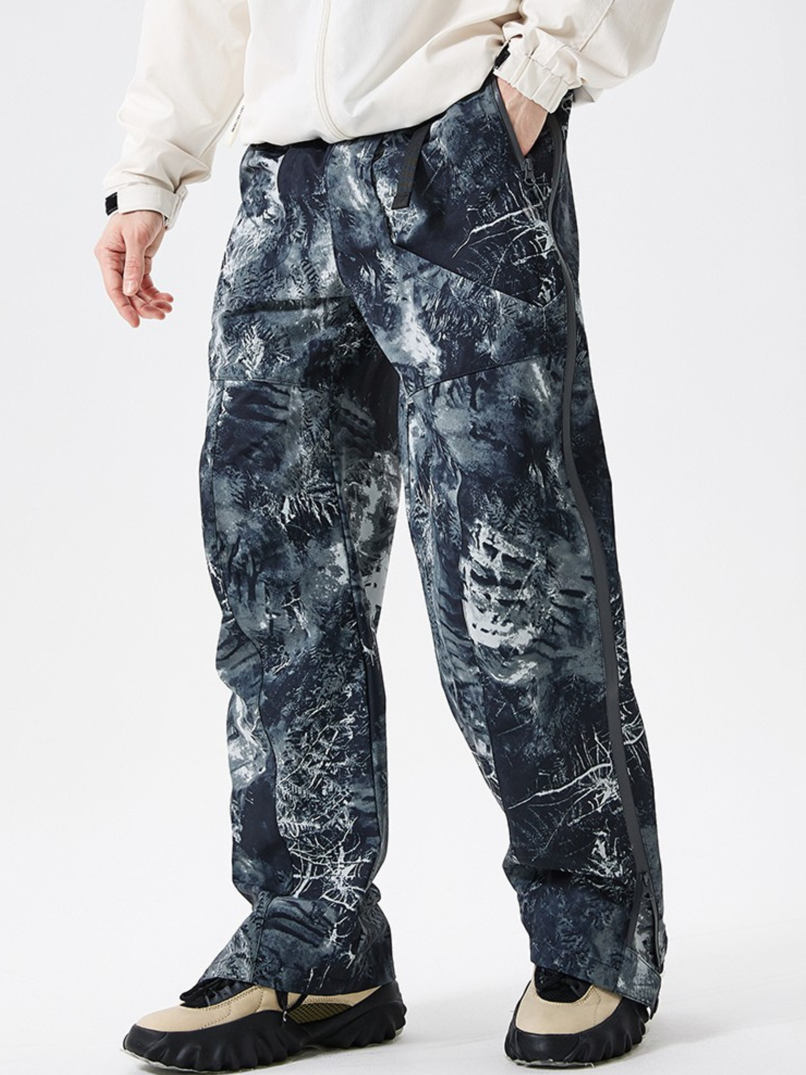 FireBench - Men's Water-Repellent Quick-Release Side Zipper Hard Shell Pants