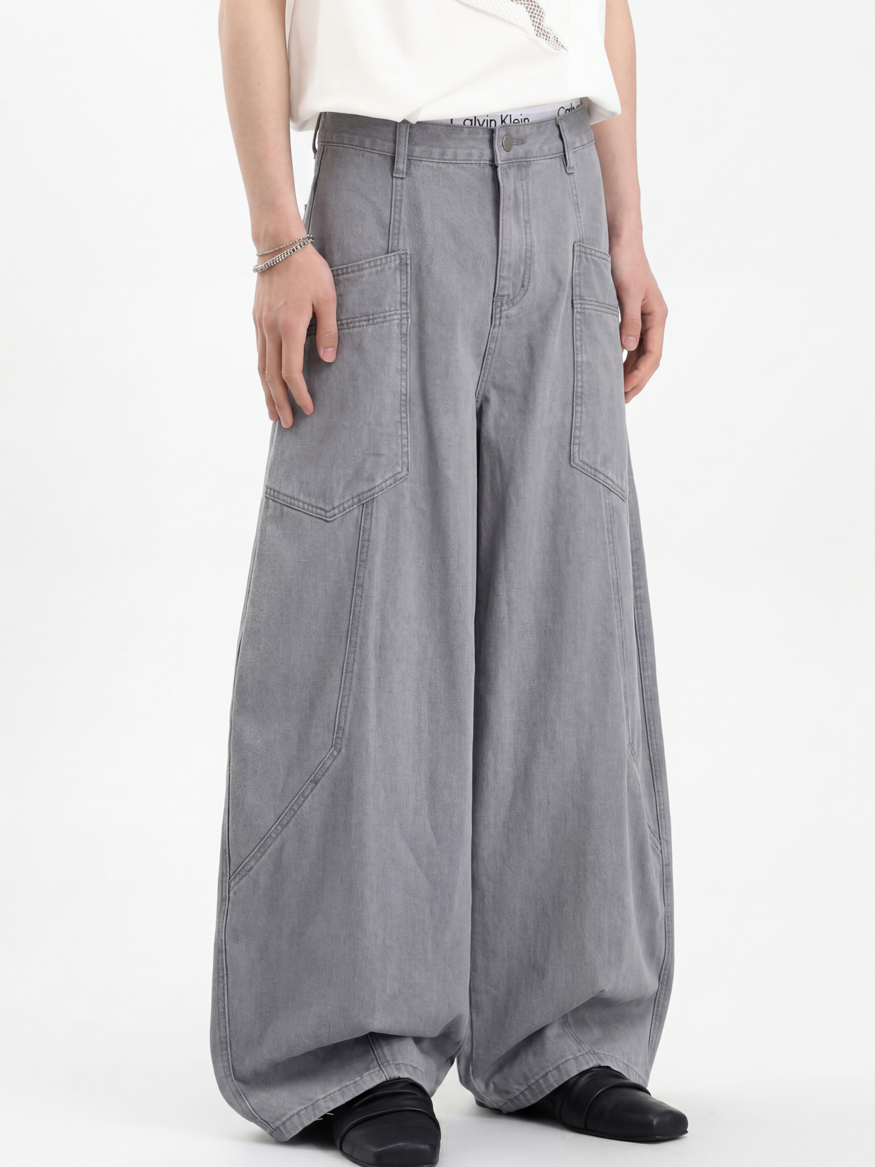 Ironcrest - Men's Washed Cotton Large Pockets Pants