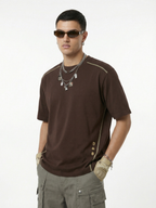 WildDash - Unisex Lightweight & Moisture-Absorbing Contrast Stitch Cotton T-Shirt