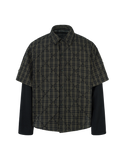 WaterPod - Men's Layered Plaid Relaxed Shirt