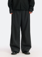 FernGully - Unisex Breathable Striped Relaxed Drape Wide-Leg Pants