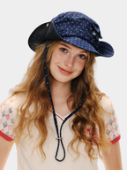 Duneflare - UPF50+ Protection Polka Dot Embroidered Utility Bucket Hat