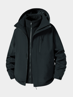 Spirewood - Unisex Water-Repellent 3-in-1 Detachable Hard Shell Jacket