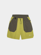 BaseCooler - Men's Water-Repellent Color-Block Patchwork 5-Inch Shorts