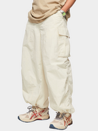 FireChair - Plaid Loose-Fit Utility Wide-Leg Pants