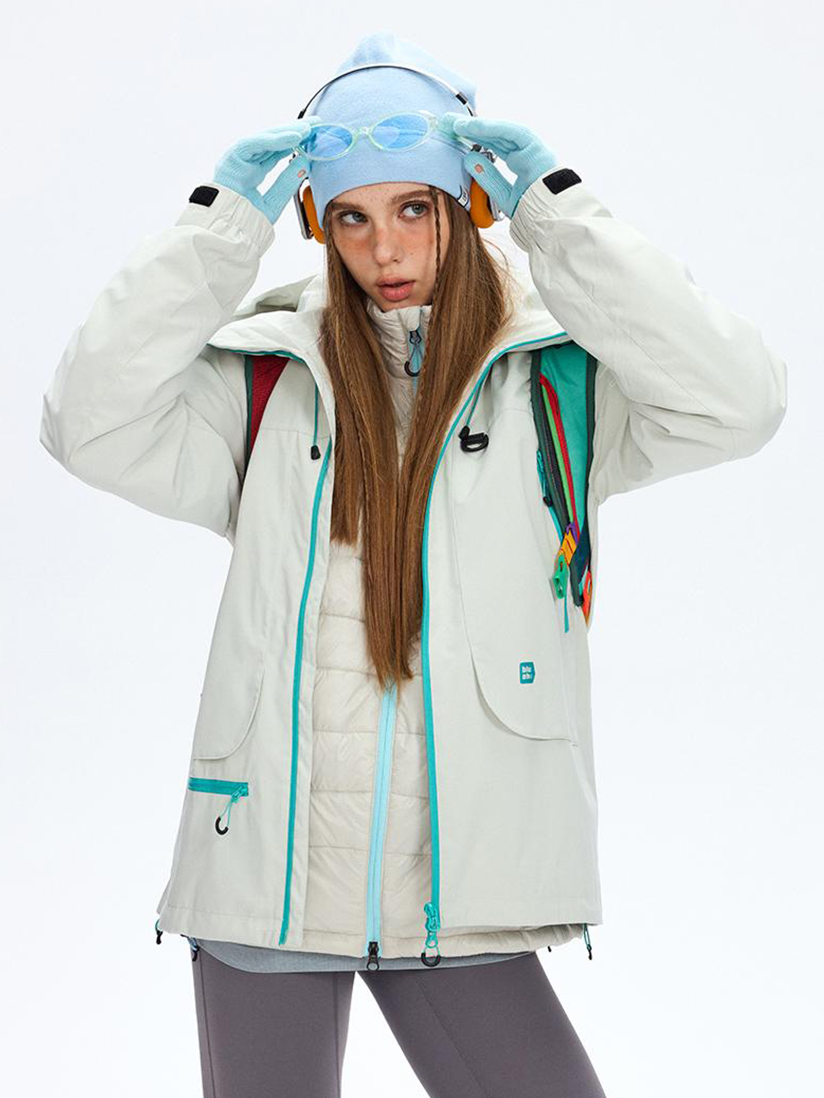 Emberpike - Color-Block Water-Repellent Adjustable Utility Jacket