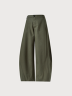 EagleView - Unisex Minimalist Wide-Cut Bamboo Wool Curved Pants
