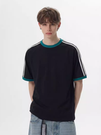 Dusttrail - Colorblock Cooling Striped Quick-Dry T-Shirt