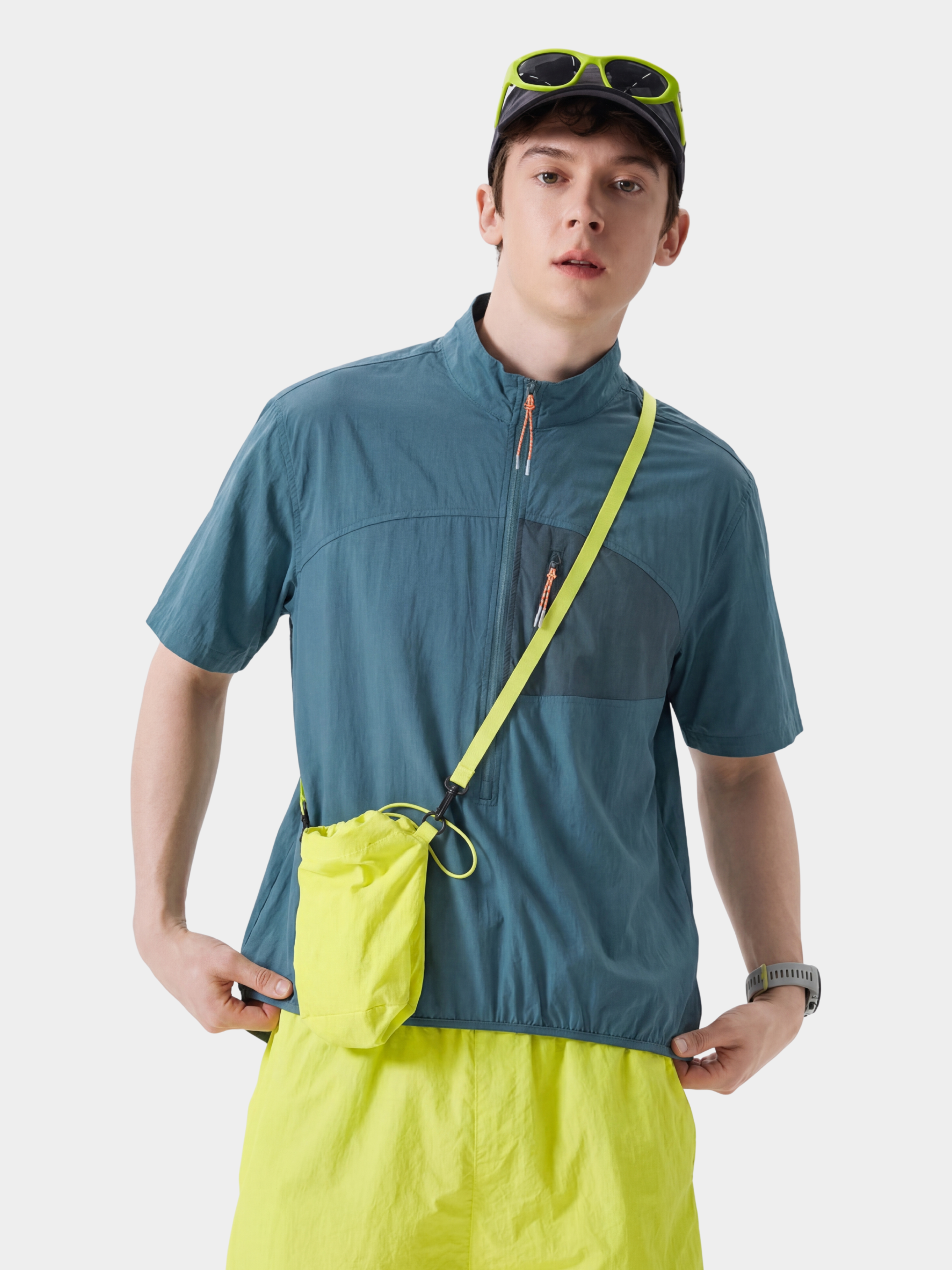 IronRidge - UPF50+ Lightweight Half-Zip Stand Collar Quick-Dry T-Shirt