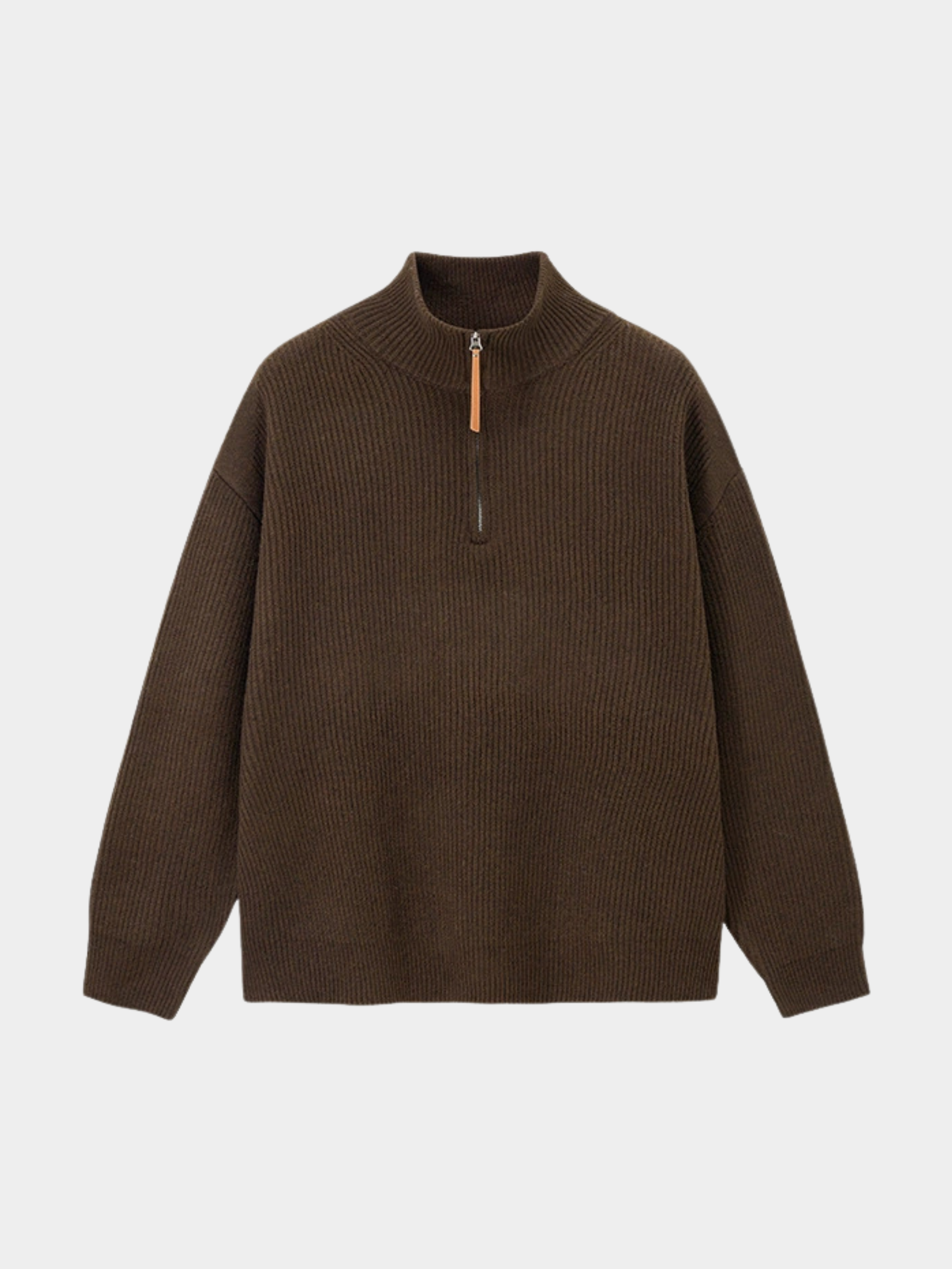 Thistle - Half-Zip High-Neck Knit Sweater