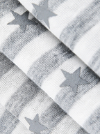 Ashdrift - Unisex Striped Star Lyocell Short Sleeve T-Shirt