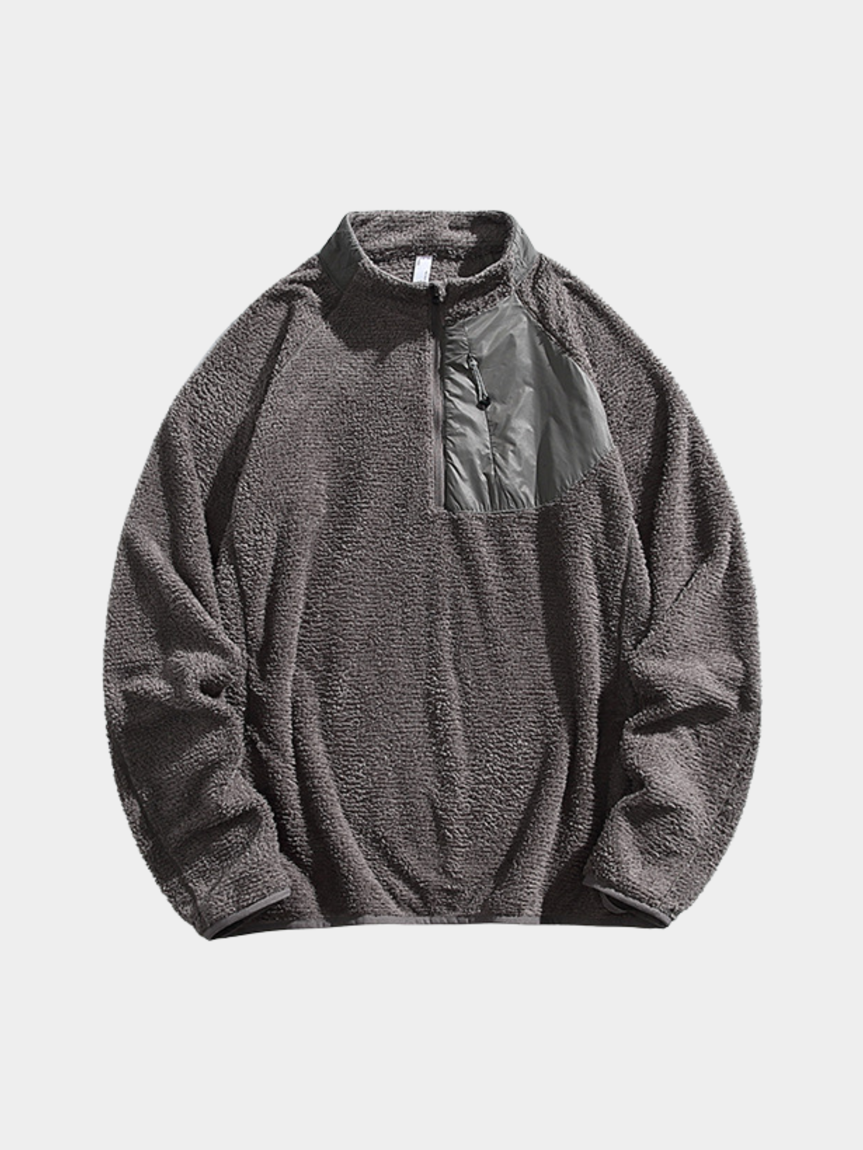 Arcadia - Unisex Half-Zip Fleece Liner Mock Neck Sweatshirt