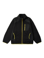 Nightthorn - Unisex Wave Pattern Fleece Zip-Up Sweatshirt