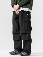 FoxPort - Unisex Loose Fit Fleece-Lined Paratrooper Pants