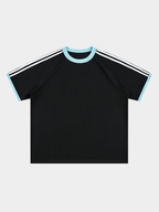 Dusttrail - Colorblock Cooling Striped Quick-Dry T-Shirt
