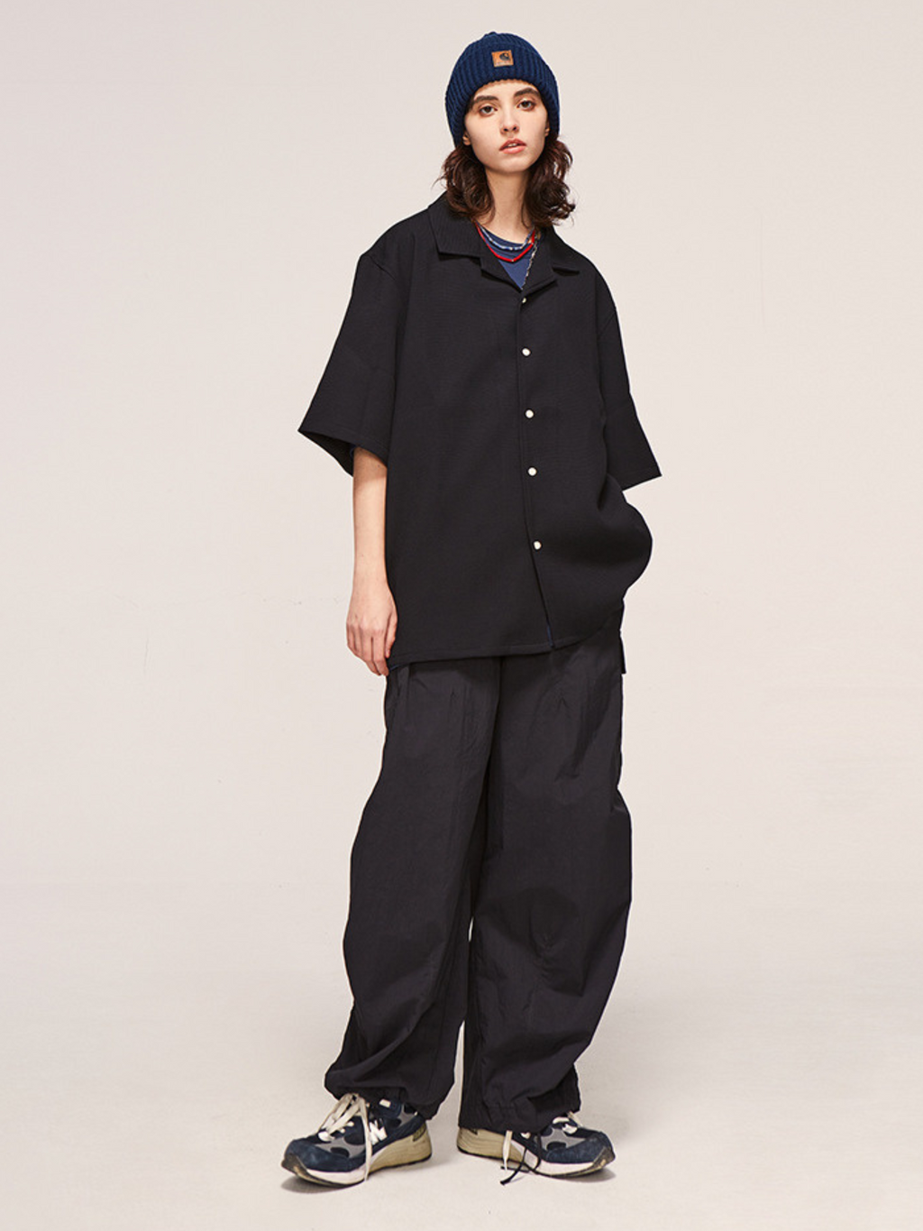 FireChair - Plaid Loose-Fit Utility Wide-Leg Pants