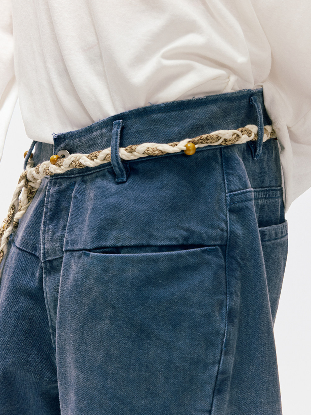 FreeSpirit - Unisex Slub Cotton Curved-Leg Pants