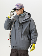 Spirewood - Unisex Water-Repellent 3-in-1 Detachable Hard Shell Jacket