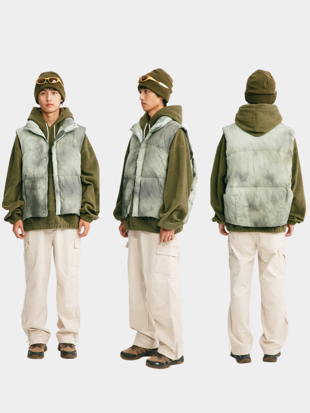 BluffTop - Unisex 90% White Duck Down Hand-Dyed Waterproof Down Vest